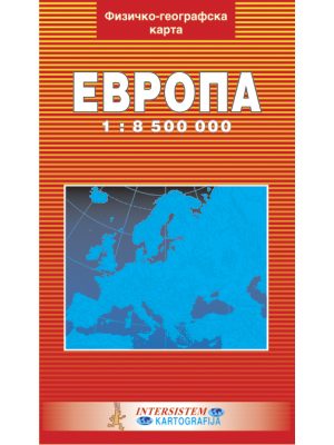 EVROPA fizičko-geografska karta